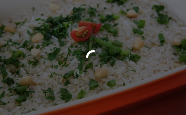 Arroz natalino com champanhe